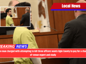 Dixon man charged with attempting to kill three officers wants Ogle County to pay for a change-of-venue expert and study