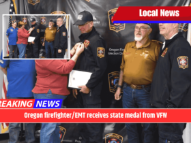Oregon firefighter/EMT receives state medal from VFW