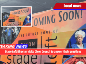 Stage Left Director visits Dixon Council to answer their questions